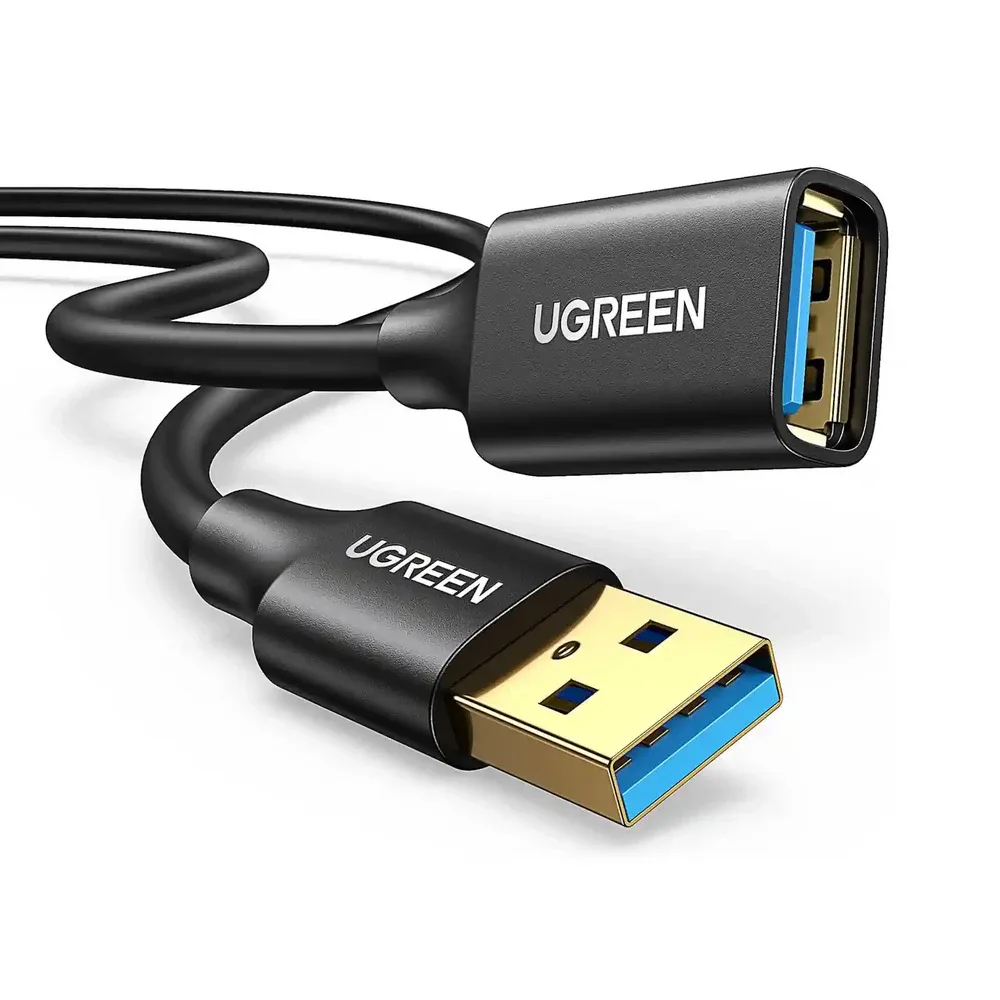 UGREEN 10373 USB 3.0 Extension Cable 2M – USB-A Male to Female, 5Gbps High-Speed Data Transfer, Black