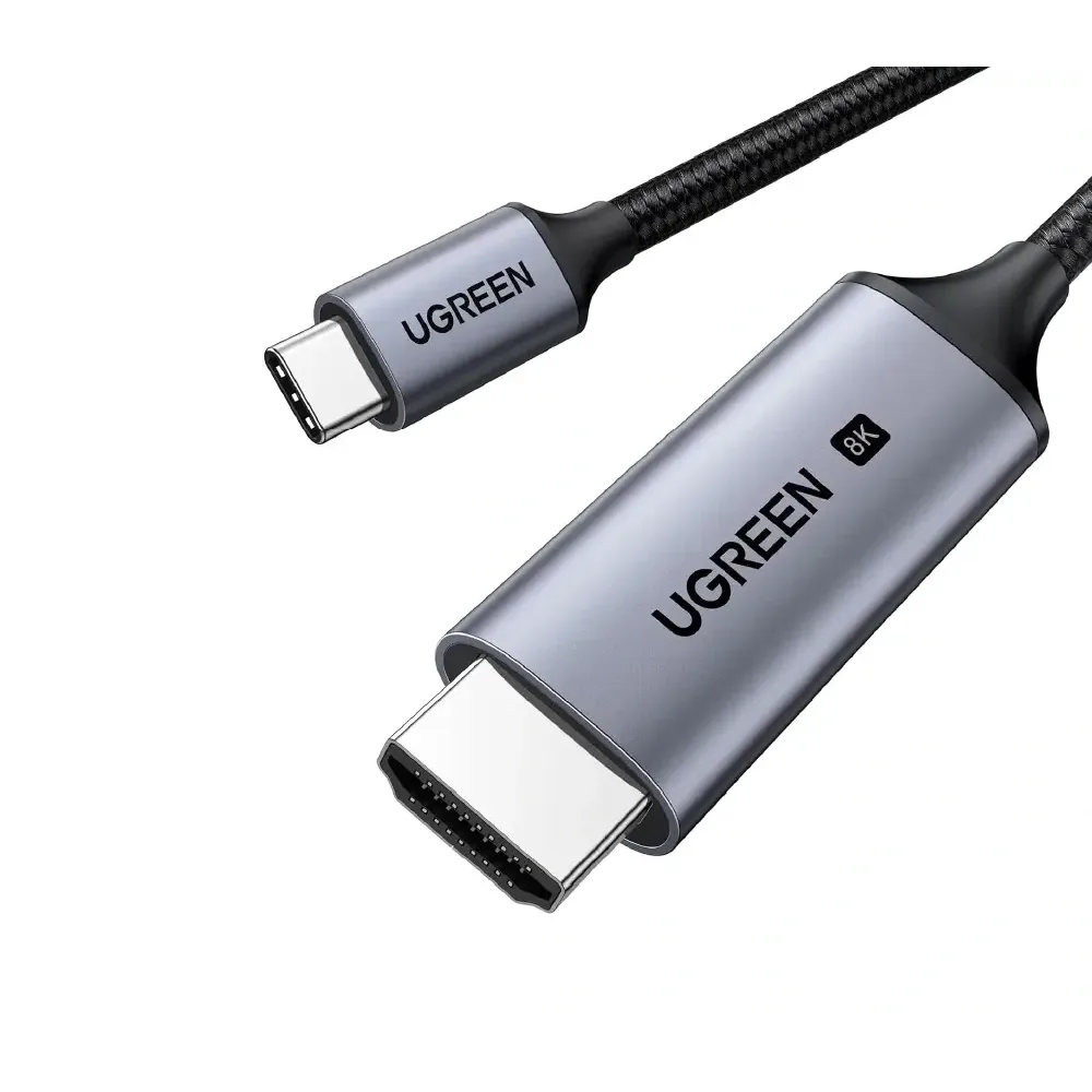 UGREEN 35596 USB-C to HDMI 2.1 Cable 1M – 8K@60Hz, 4K@240Hz, 48Gbps, Nylon Braided